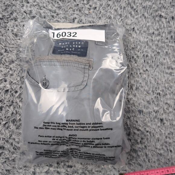 Ecko Shorts Men 36 Gray Khaki Baggy Flap Pockets Streetwear Cargo Y2K Casual - Picture 9 of 9